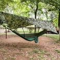 thumbnail image 3 of Frogued 1 Set Triangular Sun Shade Waterproof Temperature Resistant Folding UV-Proof Outdoor Camping Hammock Beach Awning Canopy Hiking Supply (Army Green,B), 3 of 13