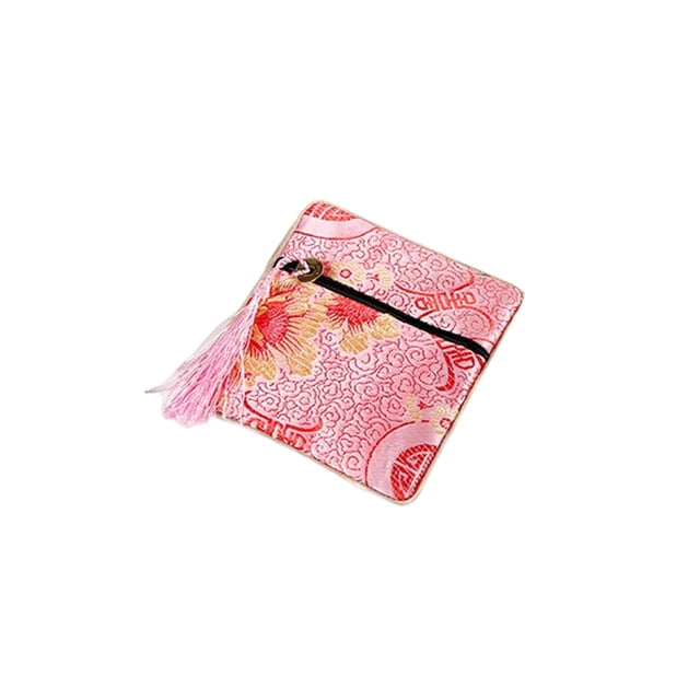 Qarigey Anillo collar bolsa de almacenamiento portátil colgante organizador pendiente joyería embalaje para escaparate tienda viaje al aire libre Ropa, zapatos y accesorios Miscelánea Rosa Qarigey AP016517-06