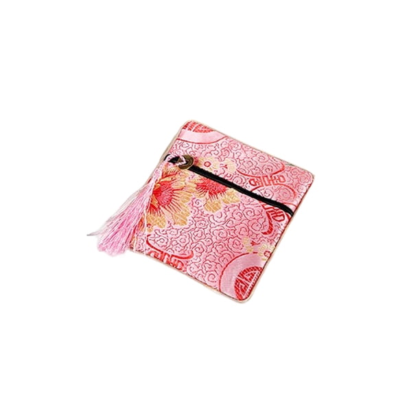 Qarigey Anillo collar bolsa de almacenamiento portátil colgante organizador pendiente joyería embalaje para escaparate tienda viaje al aire libre Ropa, zapatos y accesorios Miscelánea Rosa Qarigey AP016517-06