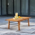 thumbnail image 7 of Vifah Gloucester Contemporary Patio Wood Sofa Table in Golden Oak, 7 of 7
