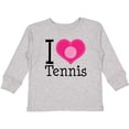 thumbnail image 3 of Inktastic Tennis Player I Love Tennis Girls Long Sleeve Toddler T-Shirt, 3 of 5