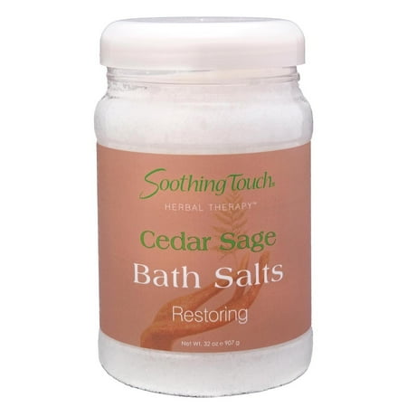 Soothing Touch Restoring Bath Salts, Cedar Sage, 32 Oz