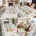 thumbnail image 5 of 5'x8' Area Rugs, Easter Indoor Outdoor Area Rug for Living Room Bedroom, Vintage Farmhouse Gnomes Bunny Colorful Eggs Flower Washable Bathroom Rugs Kitchen Floor Carpet Mats Home Decor Aesthetic, 5 of 8