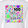 thumbnail image 4 of Inktastic 100 Days of School Pastel Stars Long Sleeve Youth T-Shirt, 4 of 5