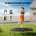 thumbnail image 6 of MERACH 48" Mini Trampoline for Adults & Kids, Indoor/Outdoor Rebounder Trampoline, 330 lbs Weight Capacity, Compact Fitness Exercise Trampoline, 6 of 11