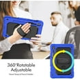 thumbnail image 3 of Case for Samsung Galaxy Tab S10 Lite/ S10 FE/ S9 FE 10.9 Inch/Tab S9 11 Inch, Heavy Duty Shockproof Protective Case with Screen Protector, 360° Rotating Stand, Hand/Shoulder Strap, 3 of 9