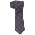 thumbnail image 3 of Calvin Klein Men’s Particle Check Slim Silk Ties, Purple, 3 of 3