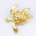 thumbnail image 4 of Yesbay Turtle Shape Full Rhinestone Inlaid Brooch Pin Women Shirt Collar Badge, 4 of 6