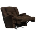 thumbnail image 5 of Cirrus Chaise Rocker Recliner in Chocolate Brown Polyester Fabric, 5 of 9