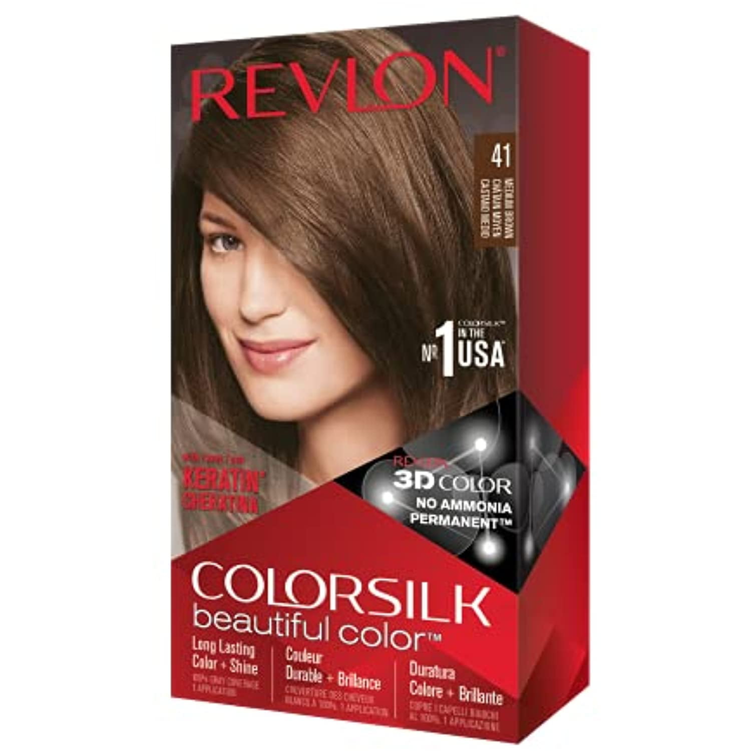 Revlon Colorsilk Haircolor, Medium Brown (Pack Of 3)