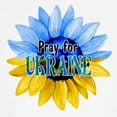 thumbnail image 3 of CafePress - Pray For Ukraine Blue And Yellow Sunflower T Shirt - 100% Cotton Ringed T-Shirt, 3 of 4