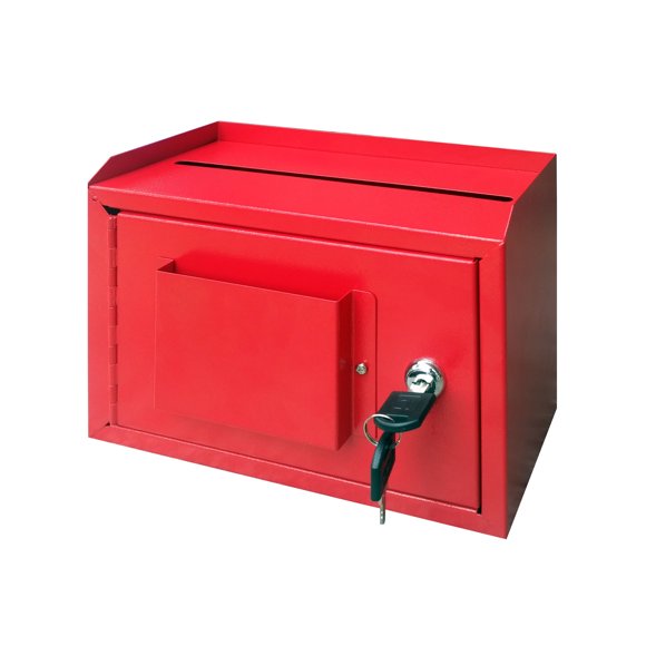 FixtureDisplasy Boîte à Argent Murale Boîte de Dons de Bureau Collection de Suggestions FundrasingBox 15211-RED-NEW