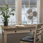 Comfort Zone 16 Oscillating Table Fan with Adjustable Tilt, Black