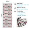 thumbnail image 2 of Pink and Blue Ethnic Style Feather Pattern Hot Yoga Mat Towel Non Slip for Hot Yoga - Quick-Drying Yoga Mat Cover with 4 Corner Pockets with Travel Bag - Hot Yoga Towel Non Slip 70"x26", 2 of 6