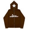 thumbnail image 3 of Sudaderas oscuras europeas y americanas para hombre y mujer, sudaderas con capucha góticas para parejas, sudaderas de Cremallera larga de talla grande Harajuku 2023, 3 of 5