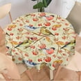 thumbnail image 4 of Birds Decor Round Tablecloth, Watercolor Vintage Chinese Style Beautiful Colorful Birds Flowers PrinRound 60in, 4 of 6