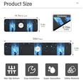 thumbnail image 3 of Yayeee Faucet Mat for Kitchen Sink 14.7" Diatomite Long Splash Guard Pad, Blue Butterfly, 3 of 7
