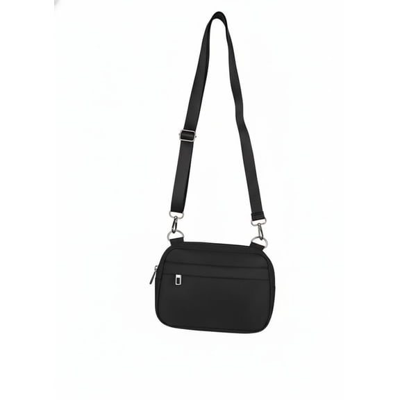 Women’s Small Black Crossbody Bag – 2-in-1 Belt Bag & Fanny Pack with Adjustable Strap | Stylish Compact Crossbody Pouch, Ideal for Daily Outings, Travel & Hands-Free Carry