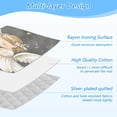 thumbnail image 4 of Wobogo Little Angels with White Wings Pattern Ironing Mat Blanket Quilted Washer Dryer Heat Resistant Pad Foldable for Easy Storage, 4 of 6
