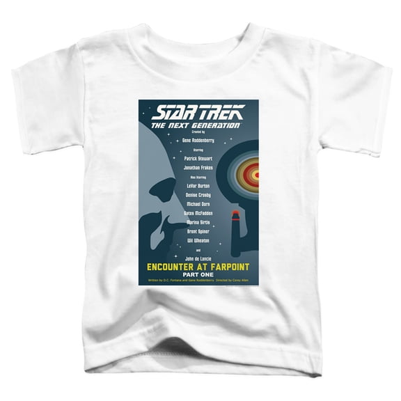 Star Trek Tng Season 1 Episode 1 Toddler T-Shirt White