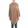 thumbnail image 4 of Idoravan beach cover ups for women Crochet Beach Cover Ups for Women 2024 Women's Fashion Crochet Versatile Hooded Cape Shawl Wrap Sweater Tops, 4 of 5