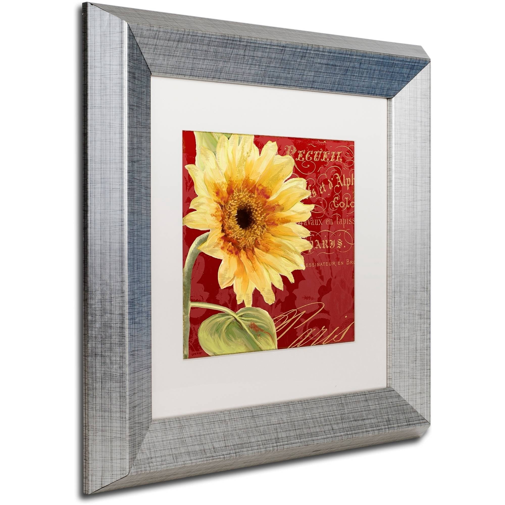 Trademark Fine Art "Ete IV" Canvas Art by Color Bakery White Matte, Silver Frame