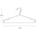 thumbnail image 2 of 40 Cm Stainless Steel Hangers 20Pcs Standard Clothes Hangers Notch Hanger, 2 of 5