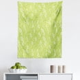 thumbnail image 1 of Spring Tapestry, Pattern with Leaves in the Springtime Greenery Bushes Ecology Garden Growth, Fabric Wall Hanging Decor for Bedroom Living Room Dorm, 5 Sizes, Apple Green White, by Ambesonne, 1 of 1