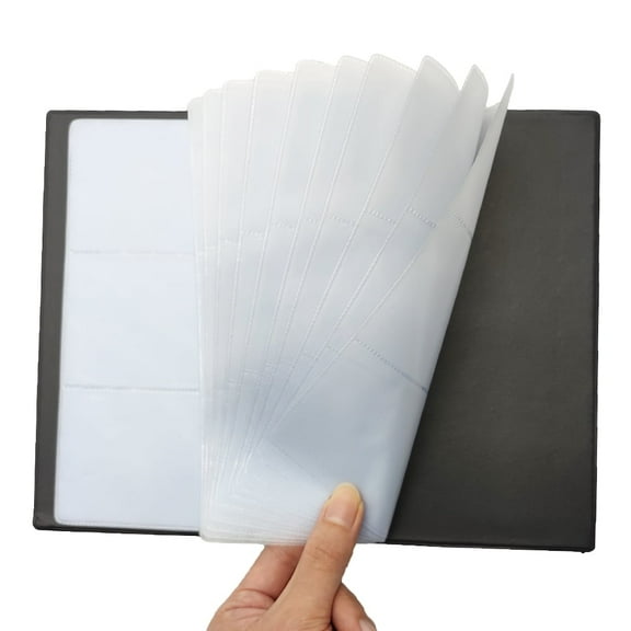 EQCOTWEA 120 Cards Business Name ID Credit Card Holder Book Case Keeper Organizer