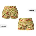 thumbnail image 5 of Fotbe Fruits And Vegetables Seamless Shorts, Womens Workout Shorts High Waist Stretch Booty Short for Gym/Yoga/Running/Biking-XX-Large, 5 of 9