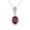 Style One, variant on 14K Gold over S925 Vintage Ruby Pendant, Oval Timeless Elegance, Statement Necklace for Her, Cherished Keepsake for Fashionable Souls