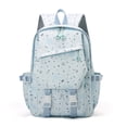 thumbnail image 3 of Women Nylon Star Print Backpack Large Capacity Students Bookbags Multiple Pockets Travel Daypack Bag for Teens Girls College Commute, 3 of 9