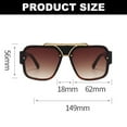 thumbnail image 3 of Las gafas de sol de conducción de las vacaciones del viaje forman las gafas de sol casuales de la tendencia, hechas de la PC, metal, 3 of 6