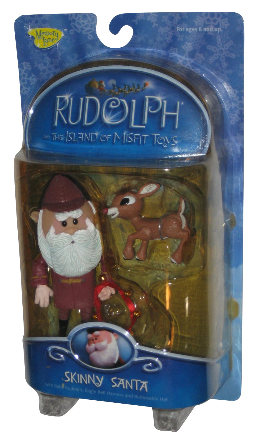 02 Memory Lane SKINNY Santa With Baby Rudolph The Island of Misfit Toys for sale online 