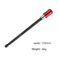 thumbnail image 5 of S SERENABLE 1/4inch Hex Shank Bar Socket Bit Holder for Nuts Handheld Driver 150mm Red, 5 of 5