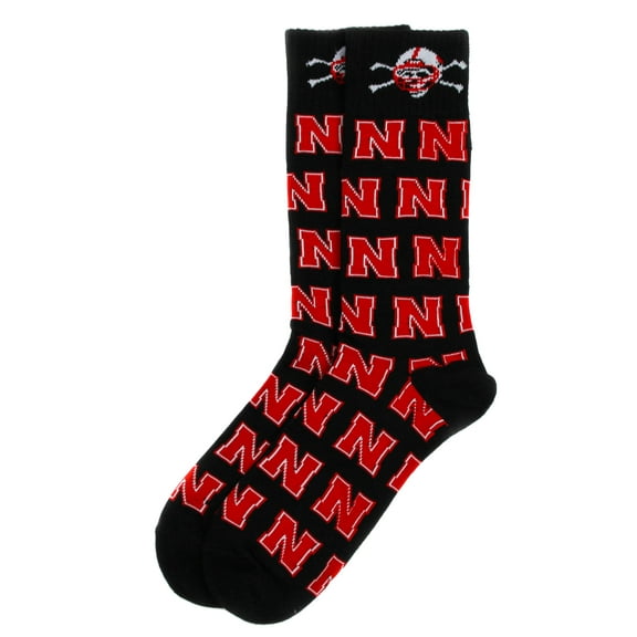 Nebraska Cornhuskers Blackshirts Dress Sock - Donegal Bay - Unisex - One Size - Mid-Calf
