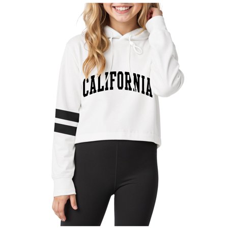 Zshosam Cute Hoodie Kids Girls Cute Hoodies for Teen Girls Trendy Hooded Sweatshirts Long Sleeve Shirts Clothes for Girls Size 9T 10T (White 9-10 Years)