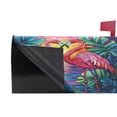 thumbnail image 4 of Ryvnso Mailbox Cover Tropical Rainforest Flamingo Magnetic Mailbox Wrap Standard Size 21x18 Inch, 4 of 8
