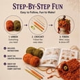 thumbnail image 6 of Complete DIY Crochet Kit for Beginners, Halloween Fantasy Hood Hat Craft Set with Yarn, Hook, Instructions and Gift Box（style:A）, 6 of 8