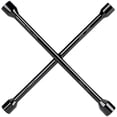 thumbnail image 1 of CARTMAN Professional 14 Inch Universal Heavy Duty Lug Wrench 4 Way Tire Iron Wrench, Black, 1 of 7