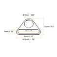 thumbnail image 2 of Unique Bargains 1.5' Adjuster Triangle with Bar Swivel Clip D Dee Ring Buckle, 16Pack Silver, 2 of 5