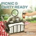 thumbnail image 7 of Home Intuition Utensil Caddy Catch All Silverware Holder for Plates, Knives, Forks, Spoons Napkins Table Serving BBQ, Hosting Indoor Outdoor, 7 of 7