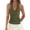 Army Green, variant on Women's Fashionable Casual Solid Color Vest Top for Everyday Wear, Layering, and Spring Summer Styles,Blue,L