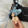 thumbnail image 4 of Heart Keyring Phone Keychain Creative Car Key Chain Bear Keyrings Ornaments Bag Charm for Woman, 4 of 9