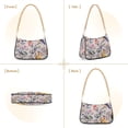 thumbnail image 7 of FORMRS Womens Shoulder Bag with Chain Strap Clutch Purse Cute Tote Handbag, Purple Floral Pattern, 7 of 7