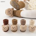 thumbnail image 2 of Calcetines de algodón suave con dibujos de animales para niño y niña, calcetín antideslizante con suela de oso para recién nacido, Invierno, 2 of 4