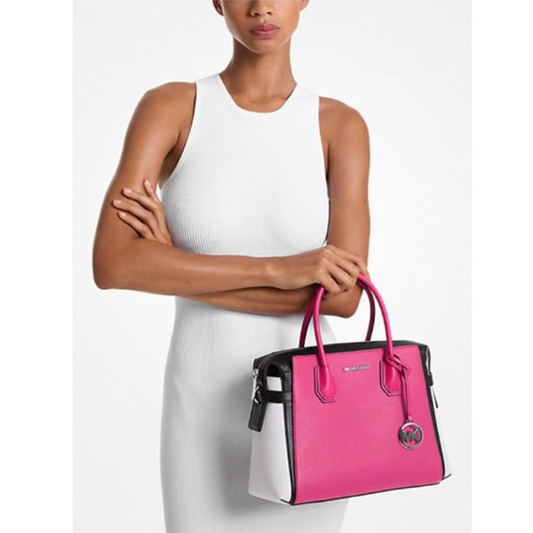 Michael Kors Women's Mercer Medium Color-Block Belted Satchel
