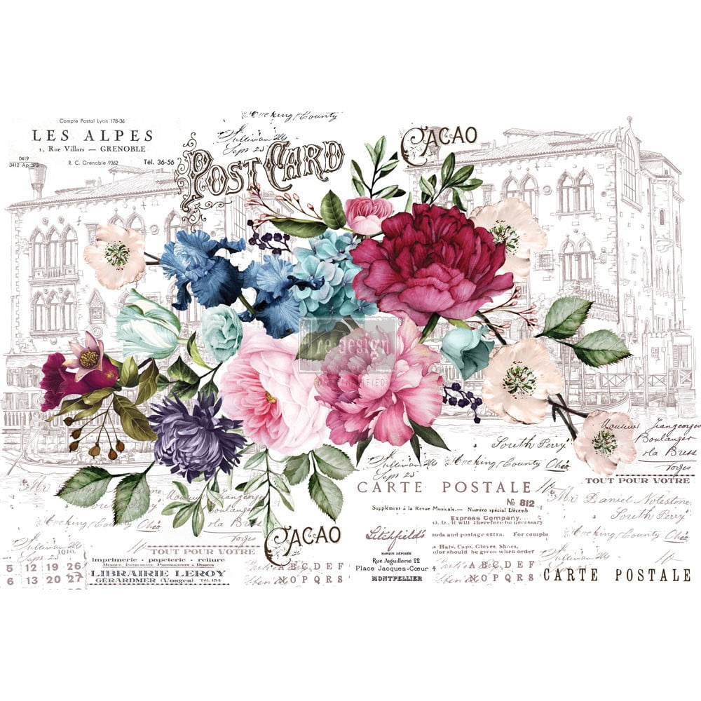 Redesign Decor Transfers Cosmic Roses
