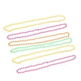 thumbnail image 1 of 6pcs Neon Beads Beaded Necklace for 70s 80s Party Dress Accessories(Random Color), 1 of 5