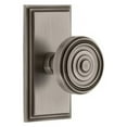 thumbnail image 6 of Grandeur Carsol_Psg_238 Carre Solid Brass Rose Passage Door Knob Set - Brass, 6 of 6